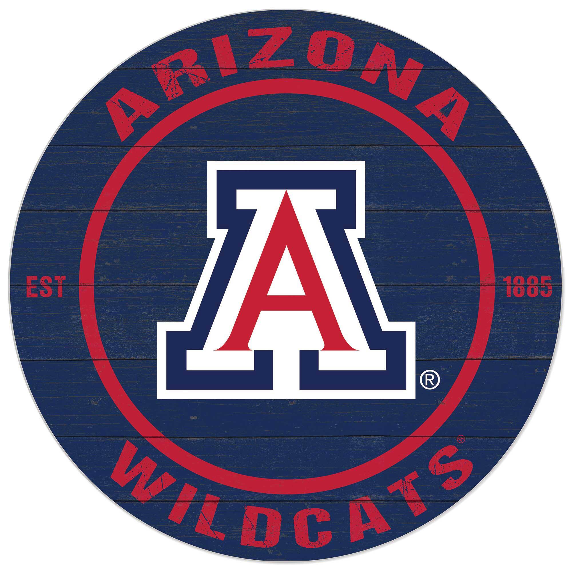Arizona Wildcats 20'' x 20'' Indoor/Outdoor Circle Sign