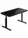 Front. ErgoAV - Height Adjustable Standing Desk with Integrated Power Management - Galaxay Glass.