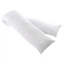 Cheer Collection - Pillowcase for 19" x 90" Body Pillow - White