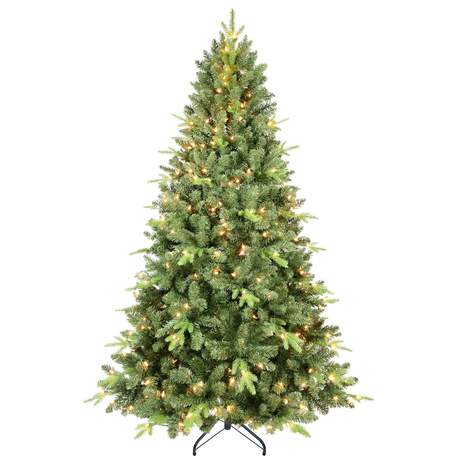 Front. Spaco - Spaco 4FT Quick Shape Christmas Tree with Leds and Glow Hinged - Green.