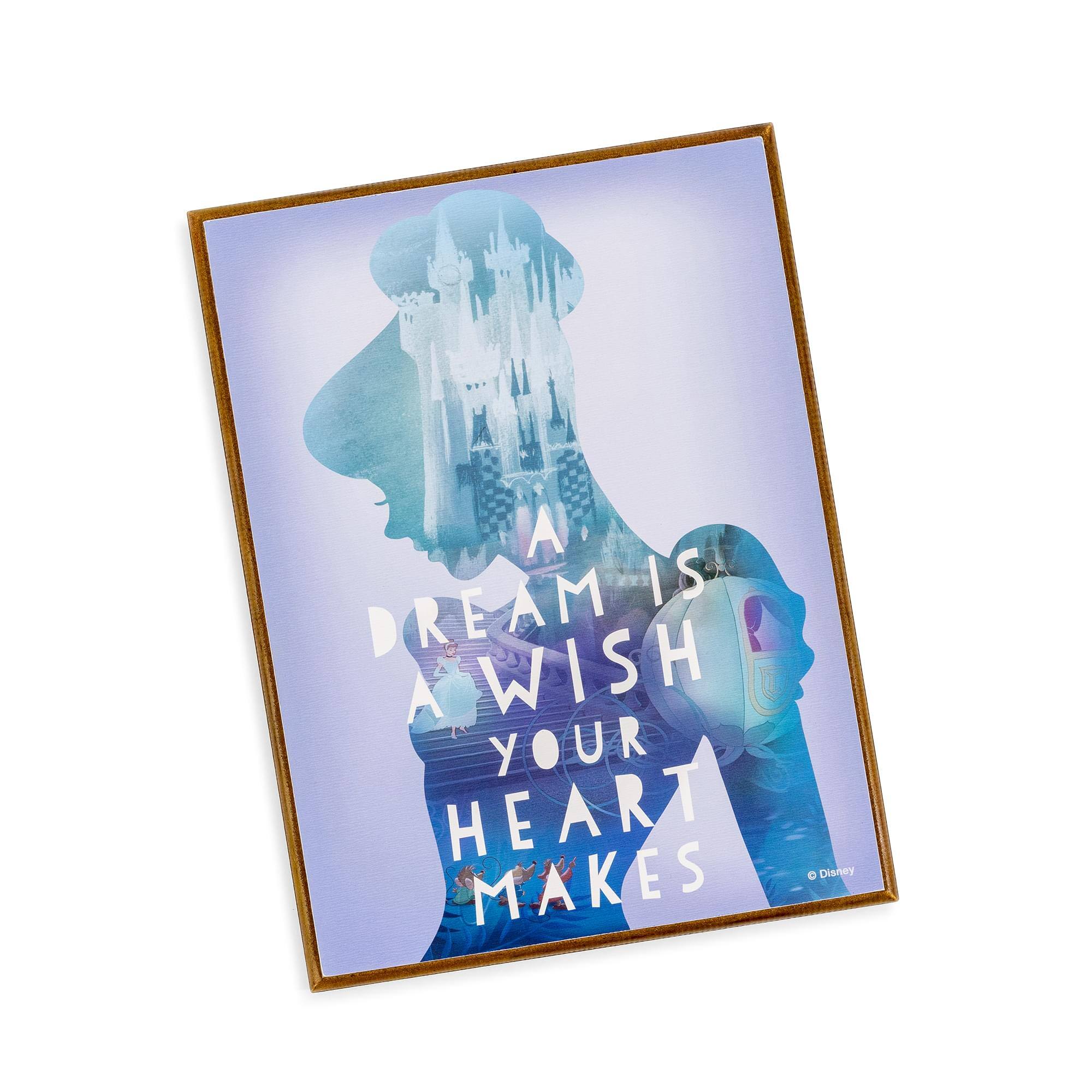 Disney - Cinderella Dream 7.5 x 10 Inch Framed MDF Wall Art - Blue