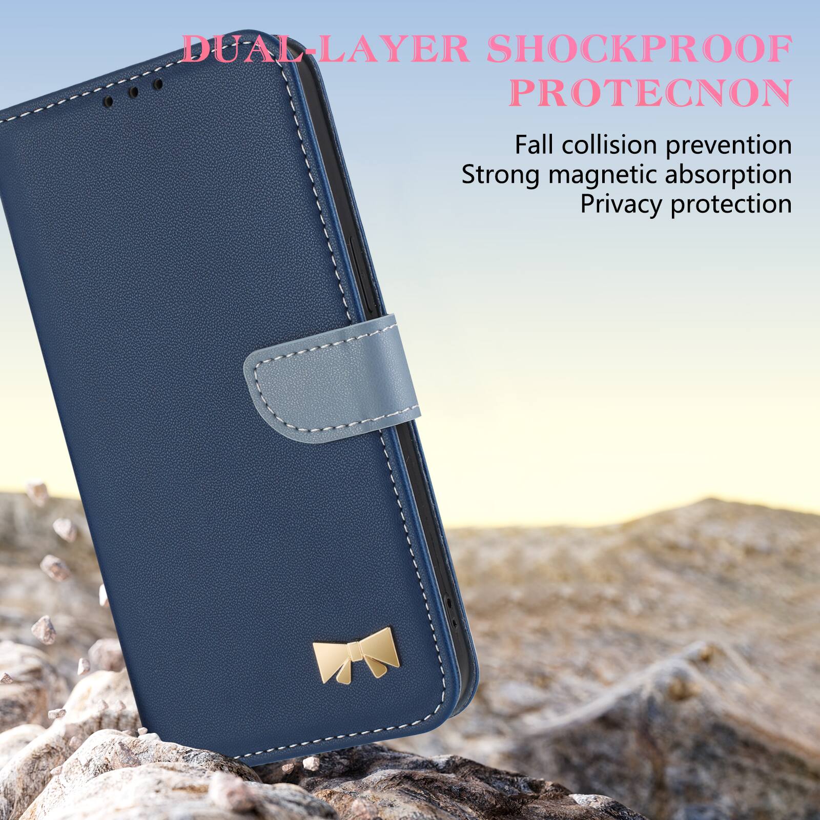 DUAL-LAYER SHOCKPROOF PROTECNON  
Fall collision prevention  
Strong magnetic absorption  
Privacy protection