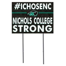 Jardine - Nichols College Bison 18" x 24" I Chose Yard Sign - Green