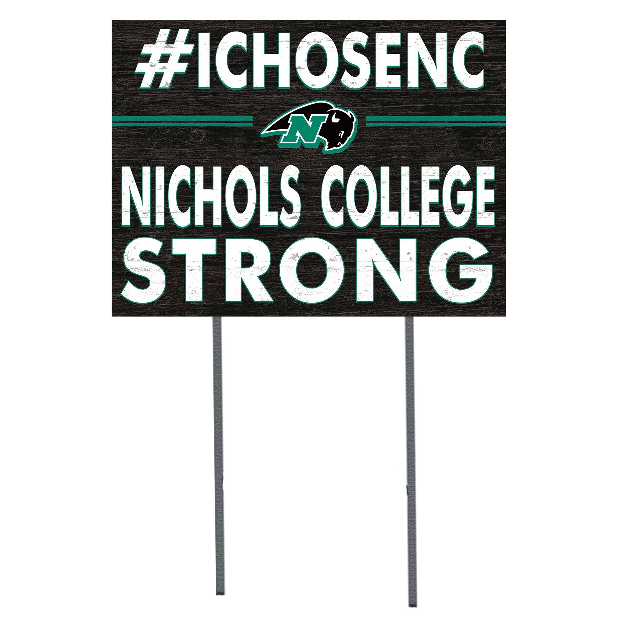 Nichols College Bison 18" x 24" I Chose Yard Sign
