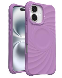 Ornarto - Vortuxe for Liquid Silicone iPhone 16 Case 6.1", Drop Protection, Compatible with MagSafe - Lilac