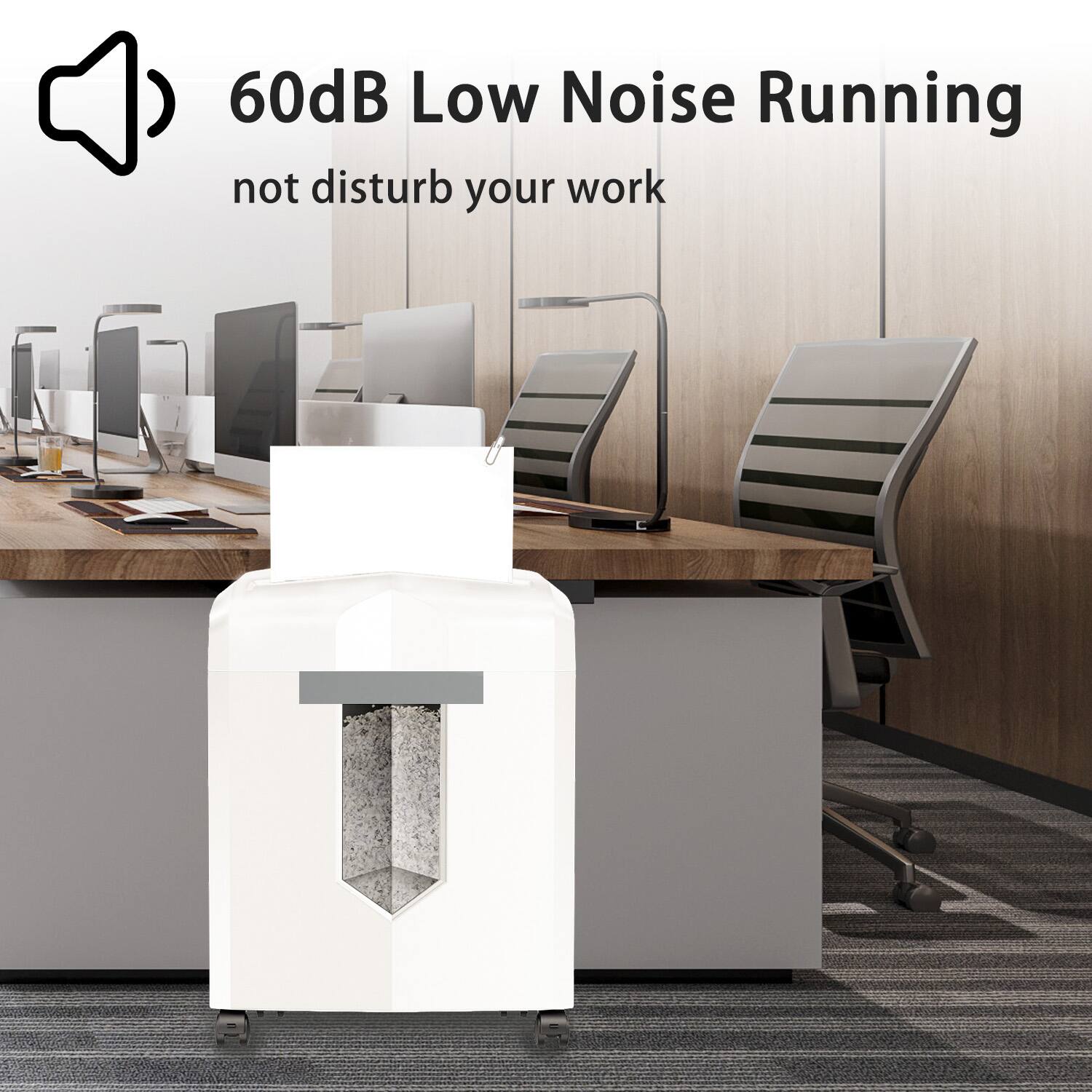 60dB Low Noise Running  
not disturb your work