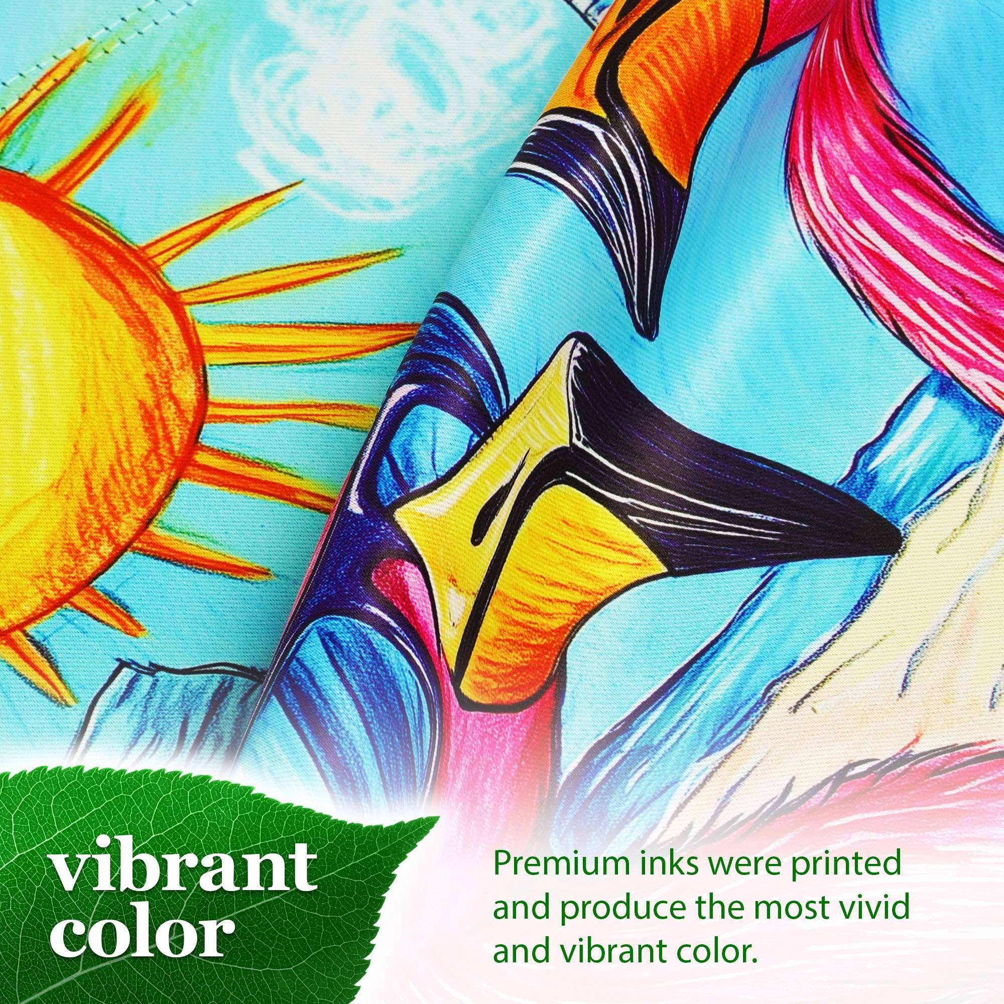 vibrant color

Premium inks were printed and produce the most vivid and vibrant color.