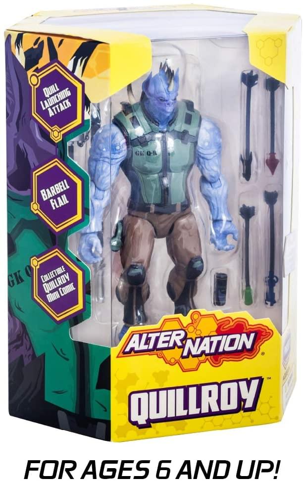 QUILL ATTACK Cd GE 0-R BARBELL FLAIL 0 COLLECTIBLE GK QUILLROY Mini Comic ALTER NATION TM QUILLROY FOR AGES 6 AND UP!