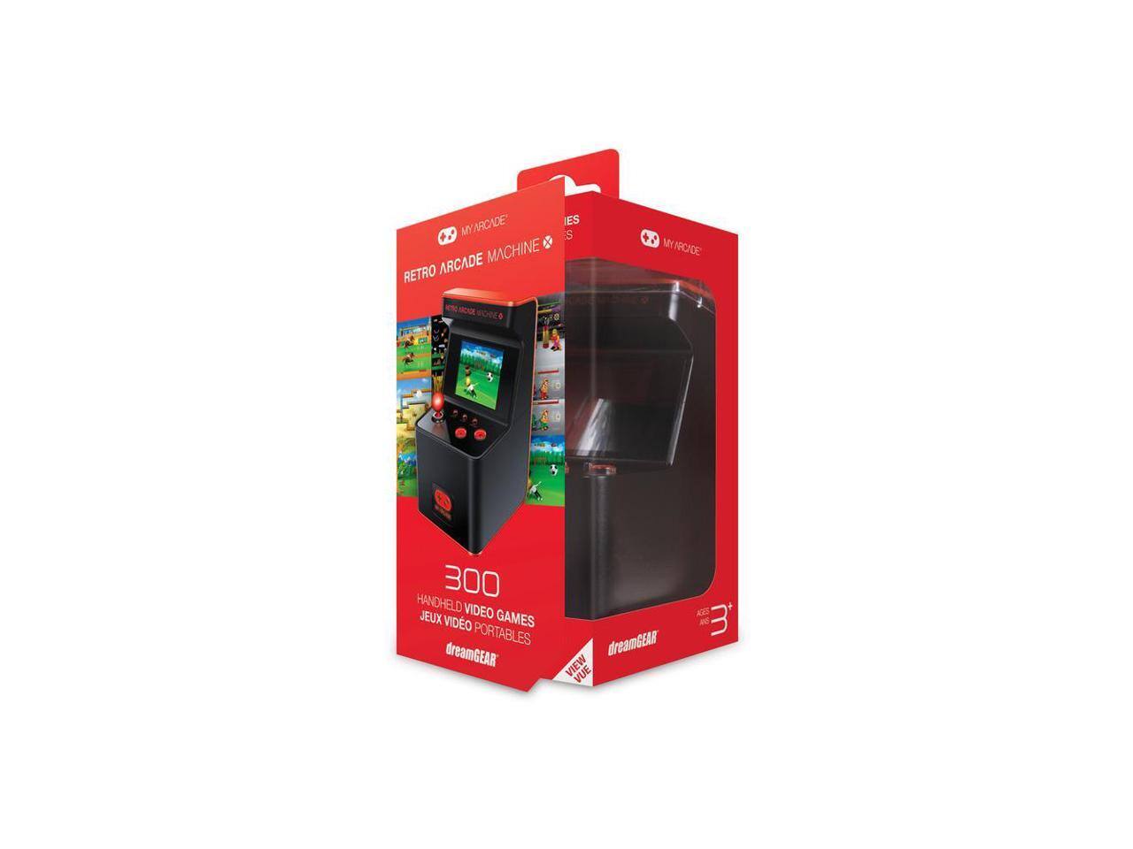 MY ARCADE RETRO ARCADE MACHINE  
300 HANDHELD VIDEO GAMES  
dreamGEAR  
VIEW VUE XRS 4e
