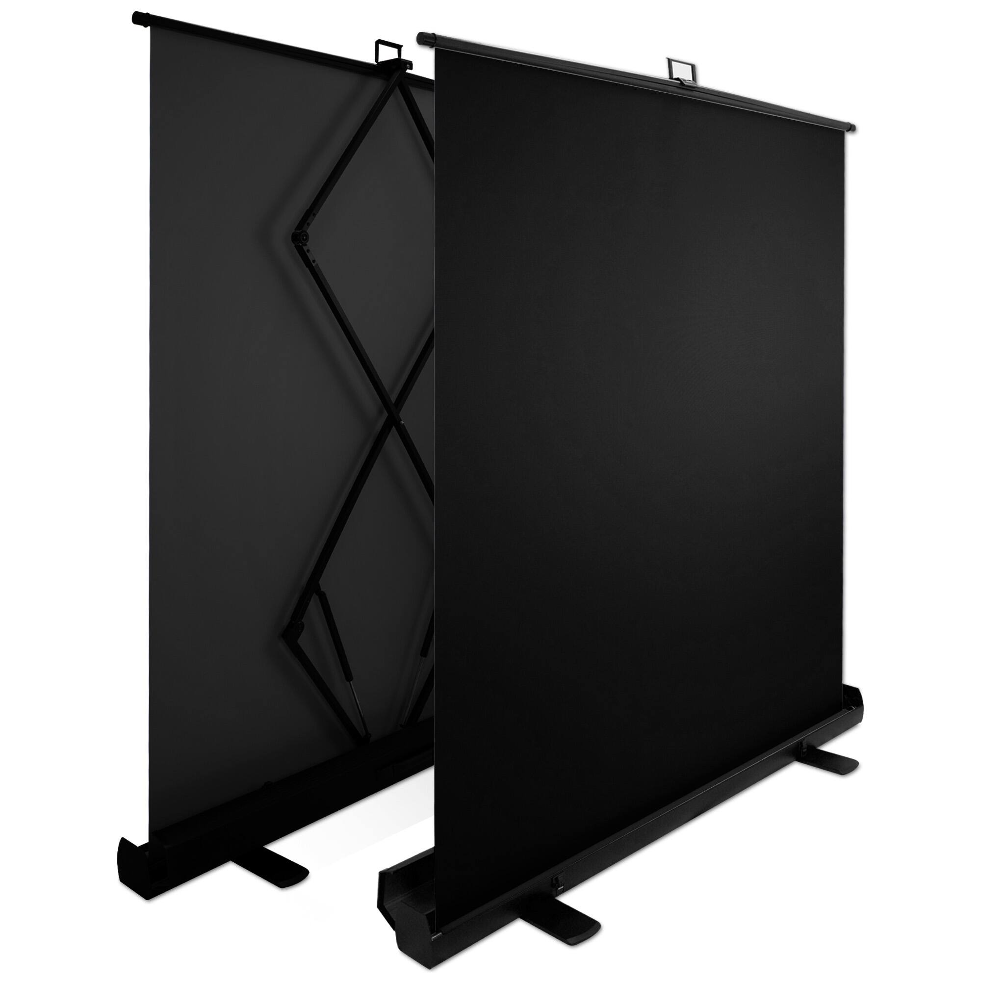 Angle. KHOMO GEAR - Pull-Up Black Backdrop – Wrinkle-Free Chroma Key Screen for Studio, Video, and Streaming Use - Black.