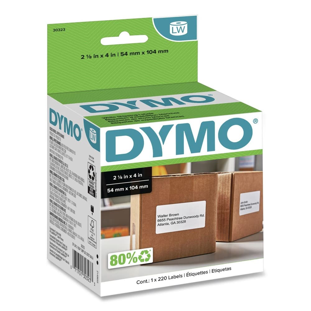 DYMO - 30323 LabelWriter 2.12 in. x 4 in. Shipping Labels - (1/Box) - White