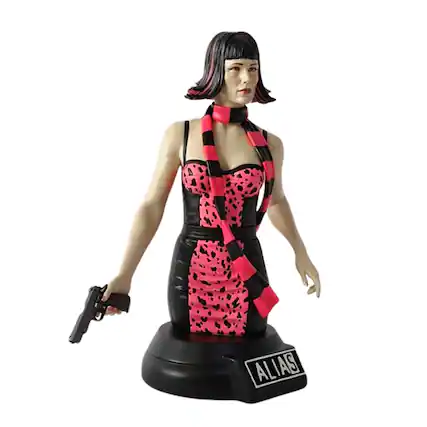 Front. Stevenson Entertainment - Alias Sydney Bristow Rocker Girl 7 Inch Mini Bust - Pink.
