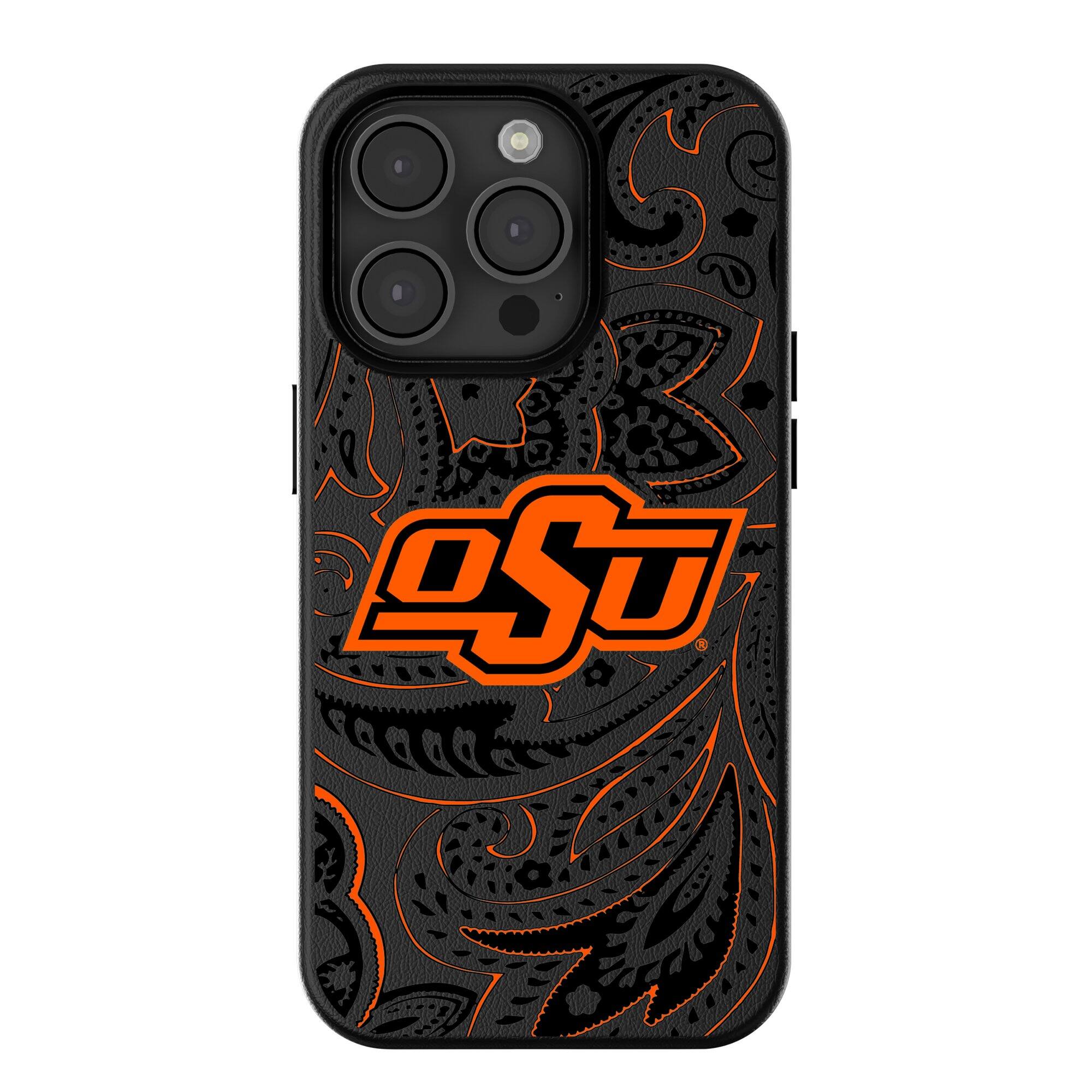 Keyscaper - NCAA - Oklahoma State Cowboys Paisley iPhone Magnetic Bump Case - 16 Pro - Black price history on PriceWatchPro