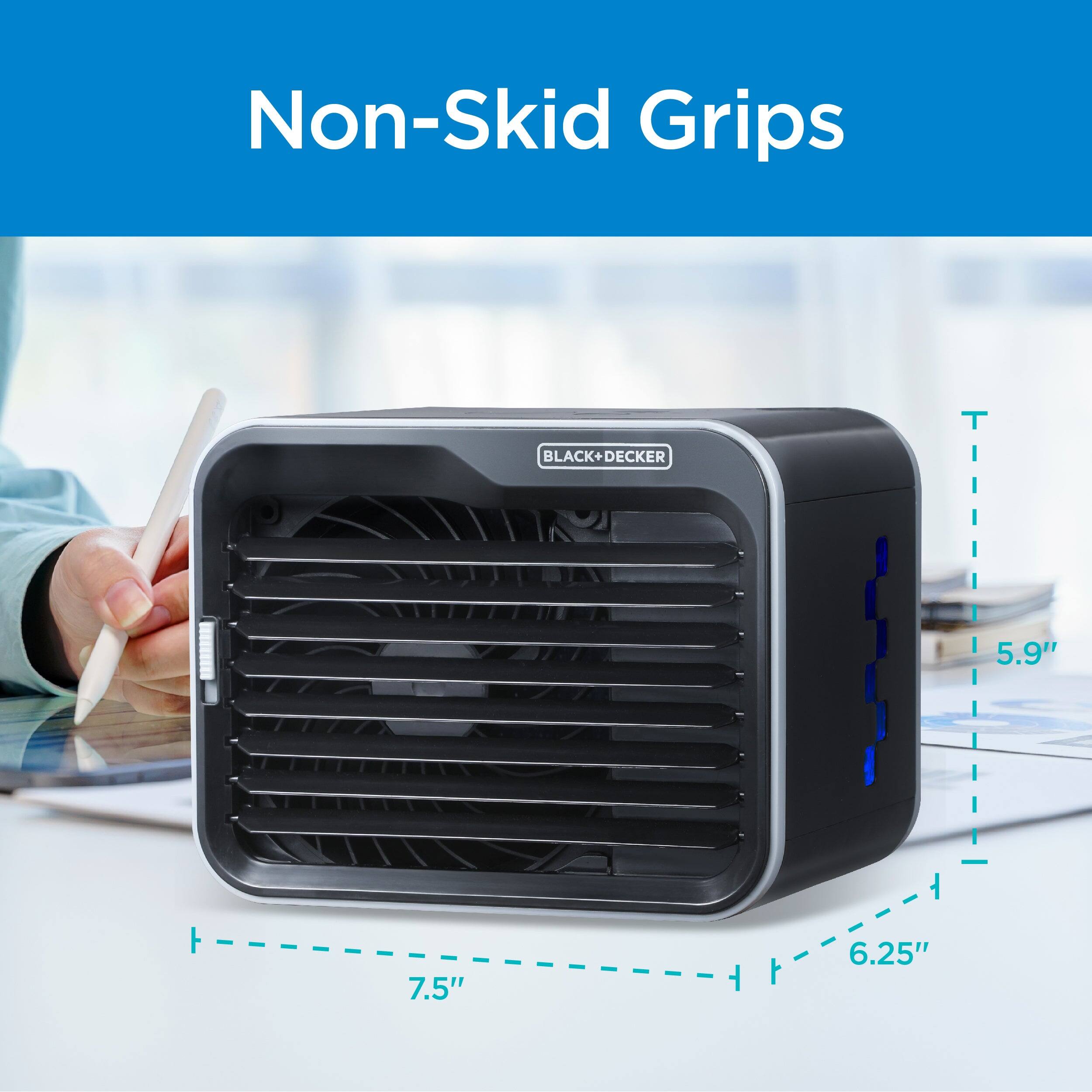 Non-Skid Grips

BLACK+DECKER

7.5" x 6.25" x 5.9"