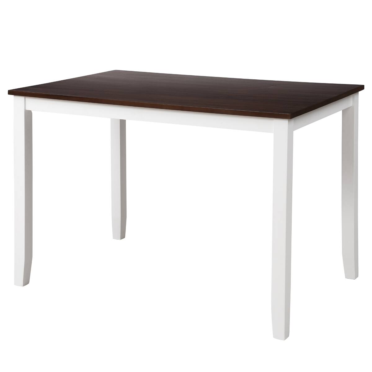 Alt View 9. Loheer - Loheer 5 Piece Dining Table Set Espresso White Rectangular Wood Table with Four Chairs - Espresso top and white frame.