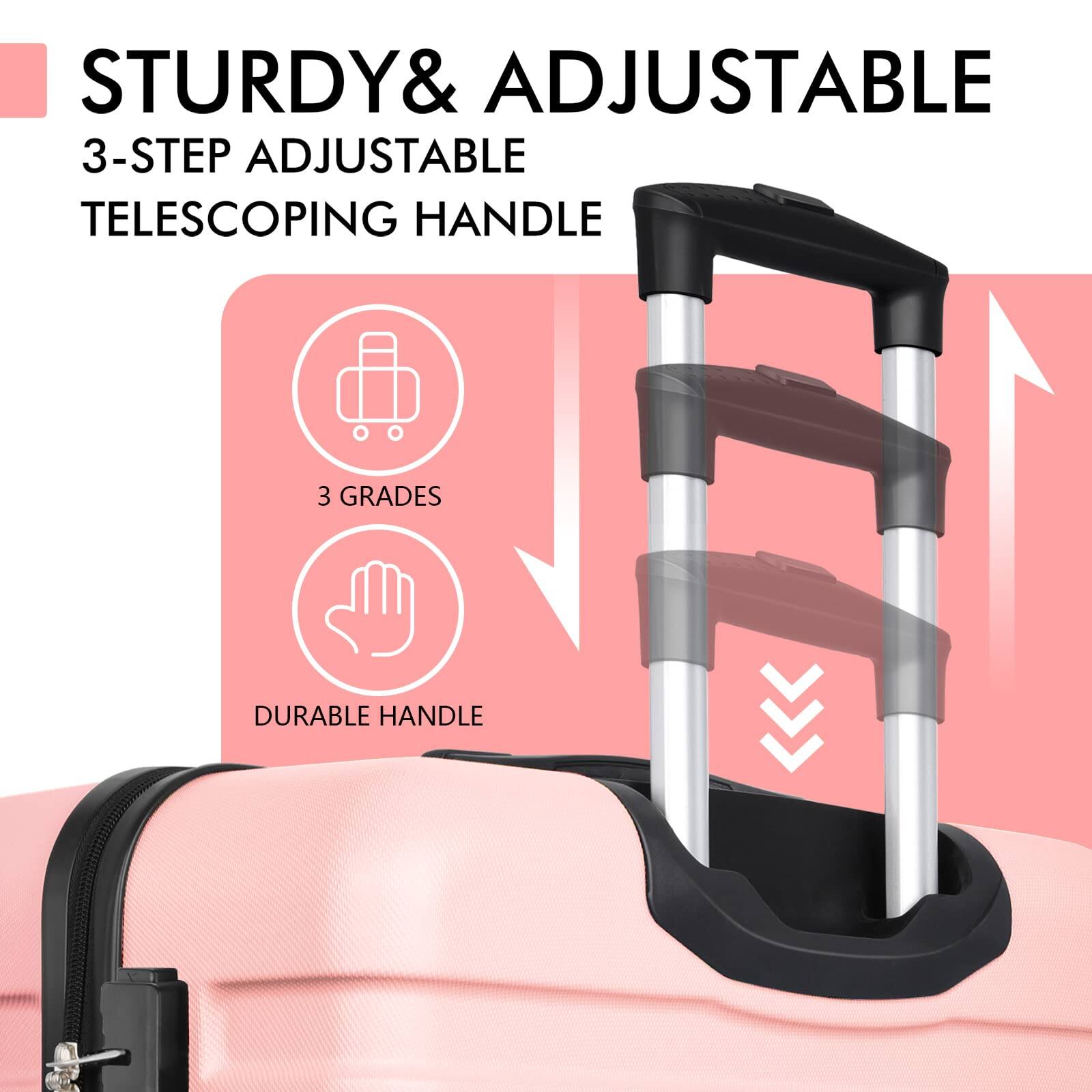 STURDY & ADJUSTABLE  
3-STEP ADJUSTABLE TELESCOPING HANDLE  
3 GRADES  
DURABLE HANDLE