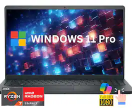 Dell - 15.6" FHD Laptop - AMD Ryzen 7 7730U 2023 - 32GB Memory - 512GB Storage - Black