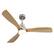 Left. Sofucor - Modern 52 Inch Wood Ceiling Fan with Lights and Remote Control with 3 Down Rods Nickel Reversible 3CCT Quiet Ceiling Fan - Nickel Wood.
