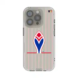 Keyscaper - MLB - Atlanta Braves 1972-1975 Cooperstown Pinstripe iPhone Clear Case - 14 - Multicolor