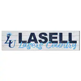 Jardine - Lasell Lasers 10'' x 40'' Logo Sign - White