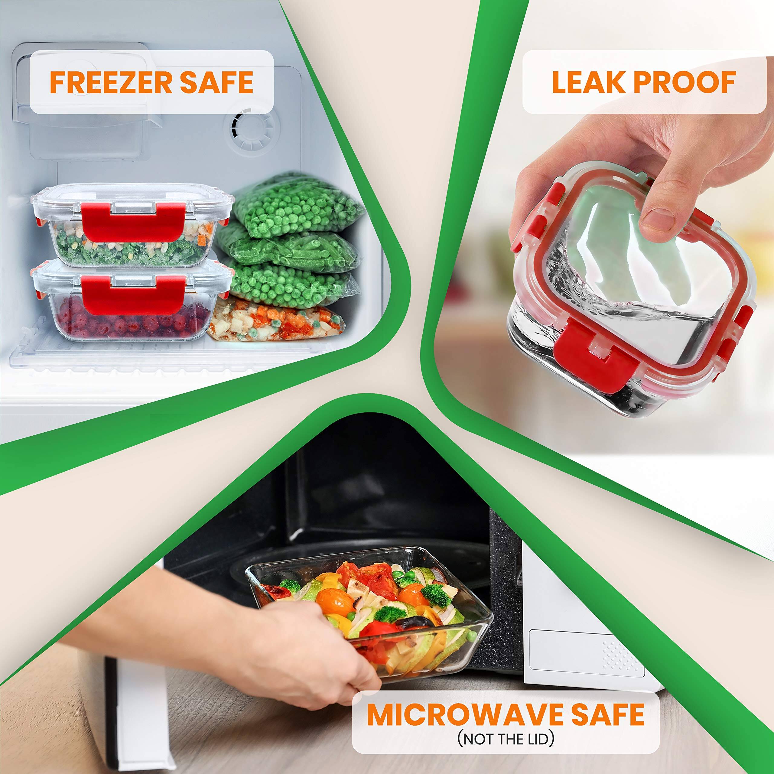 FREEZER SAFE  
LEAK PROOF  
MICROWAVE SAFE (NOT THE LID)