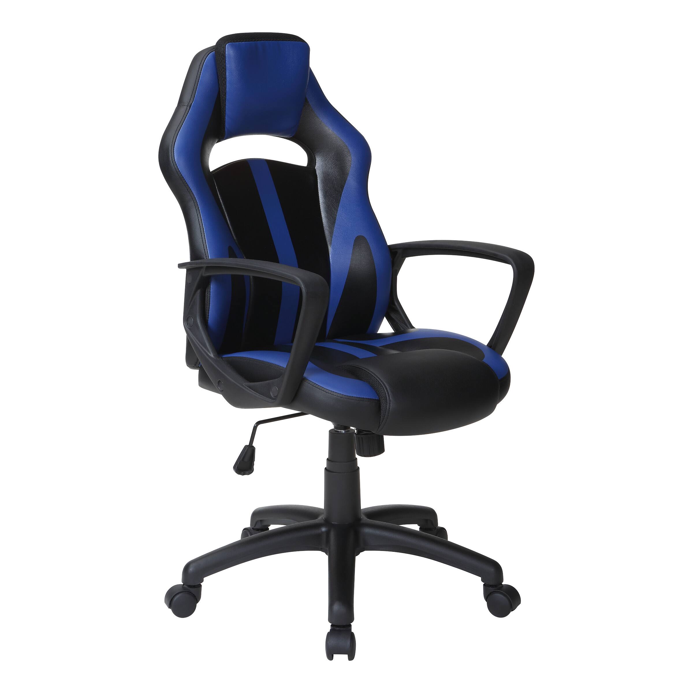 Angle. OSP Home Furnishings - Influx Gaming Chair - Blue.