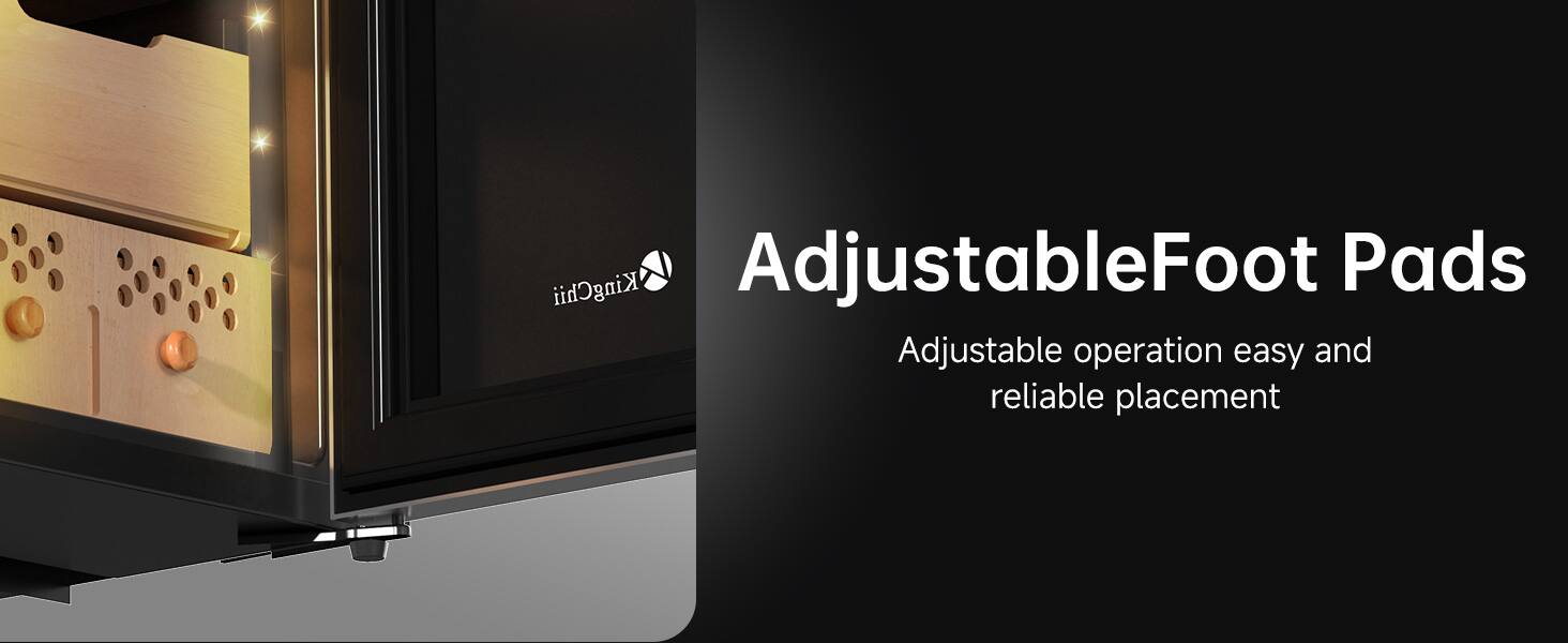 Adjustable Foot Pads  
Adjustable operation easy and reliable placement