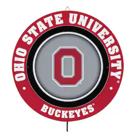Evergreen Enterprises - Ohio State Buckeyes 15" LED Round Metal Lit Wall Sign - Multicolor