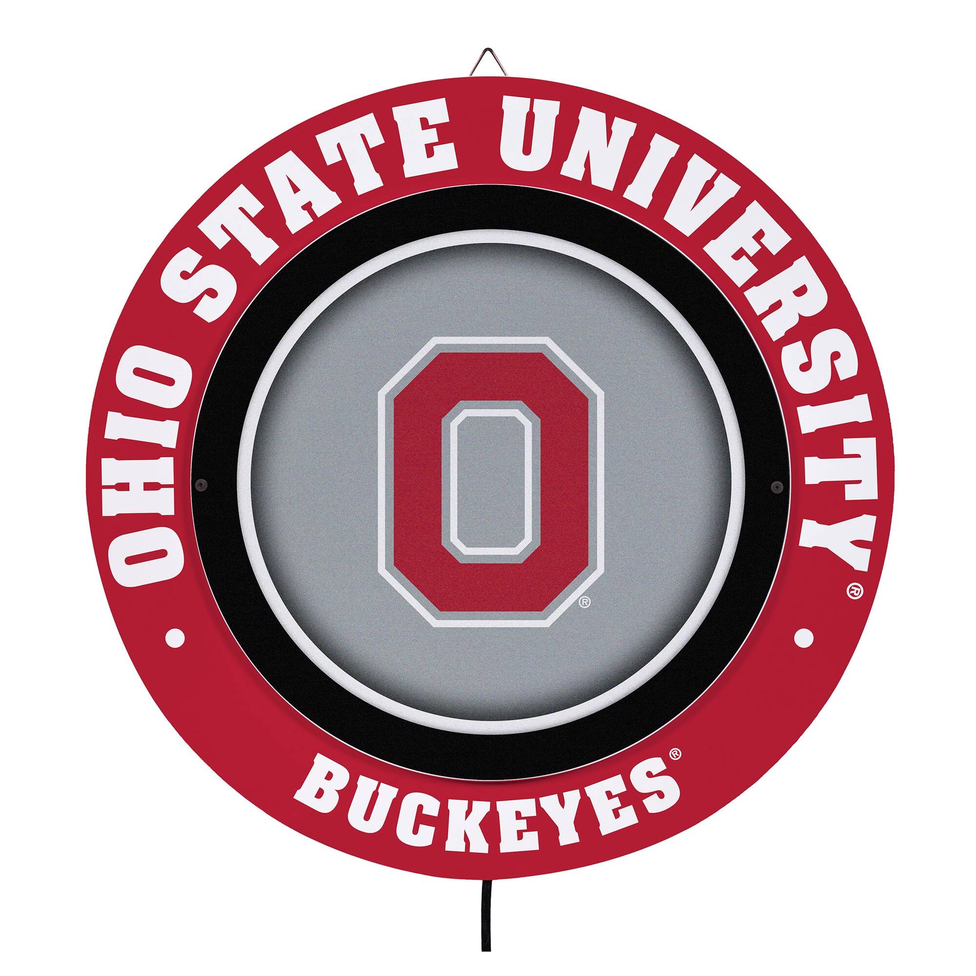 Ohio State Buckeyes 15" LED Round Metal Lit Wall Sign