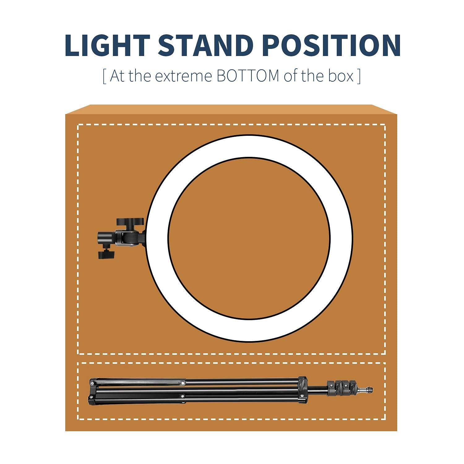 LIGHT STAND POSITION  
[At the extreme BOTTOM of the box]