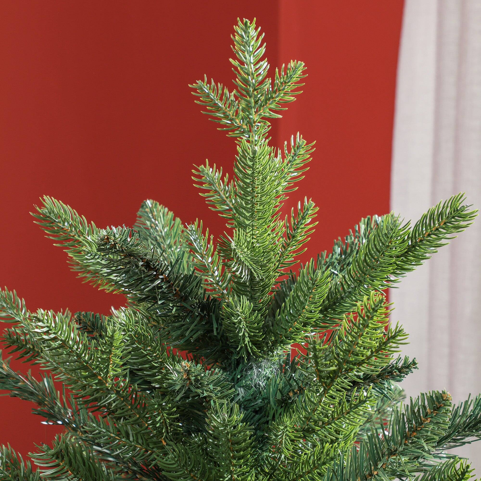 Back. BreeBe - 7ft Artificial Christmas Tree with 2445 Tips - Green.