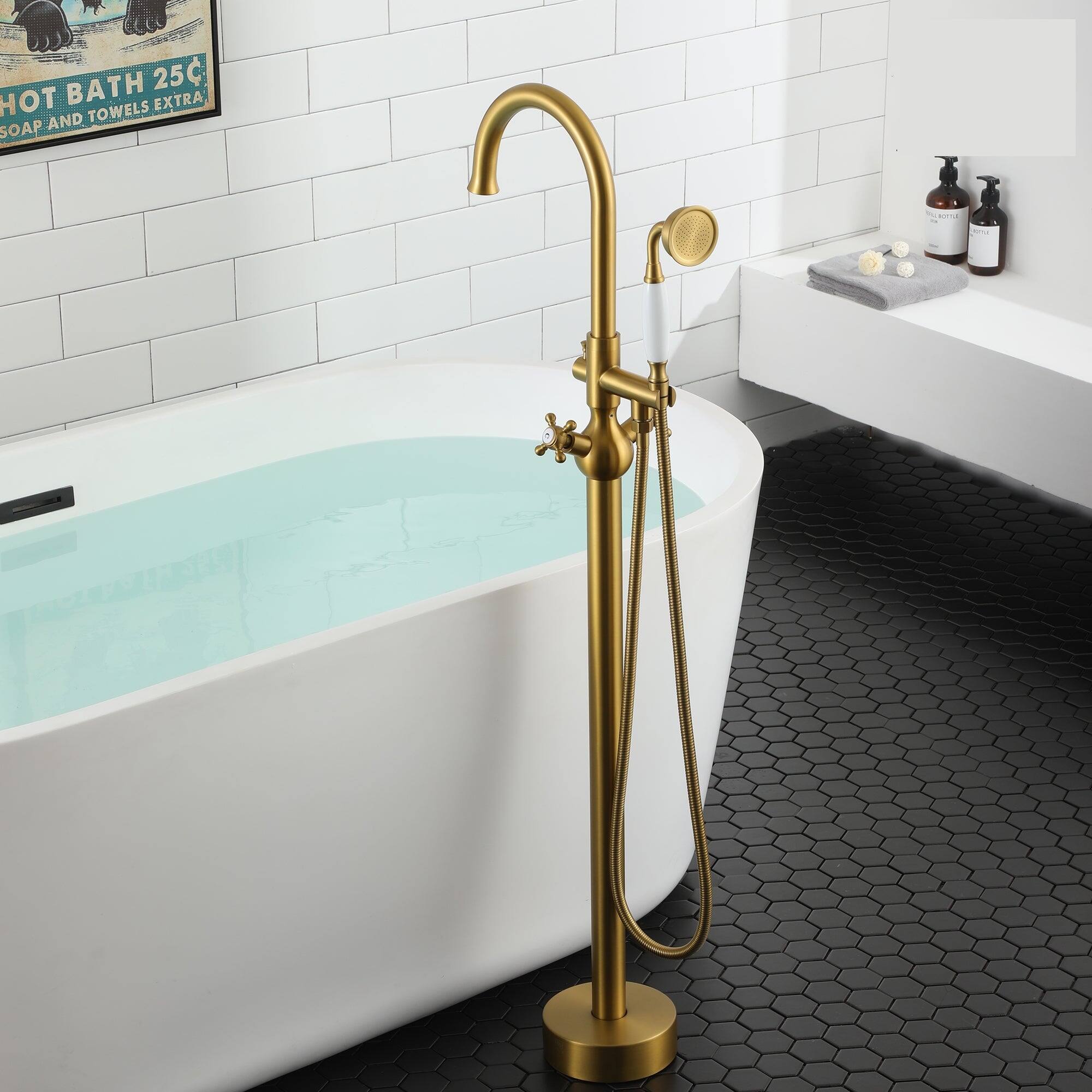 HOT BATH 25¢ SOAP AND TOWELS EXTRA