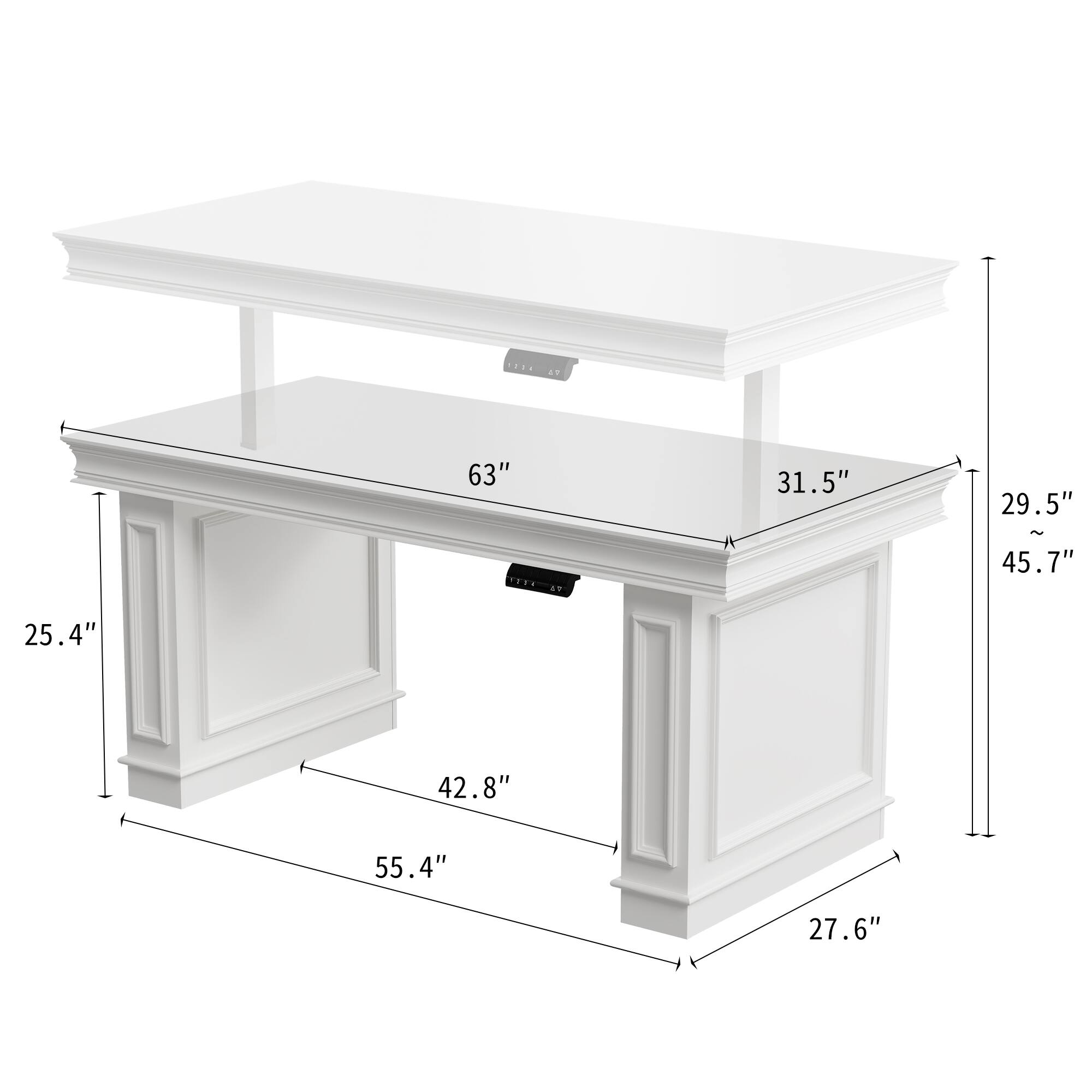 1254
ET
63" 1254 LT
31.5"
29.5" ~ 45.7"
25.4"
42.8"
55.4"
27.6"