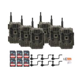 Stealth Cam - 40MP Deceptor Max Cellular Trail Camera with Holder Bundle (6-Pack)