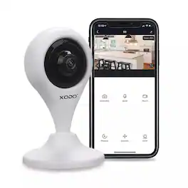 XODO - E4 Smart Wireless Security Camera 1080p HD Wi-Fi Indoor Surveillance with 2-Way Audio, Motion Detection & Night Vision