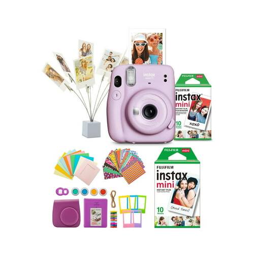 Fujifilm - instax Mini 11 Instant Camera (Lilac Purple) with Film Two Pack Bundle