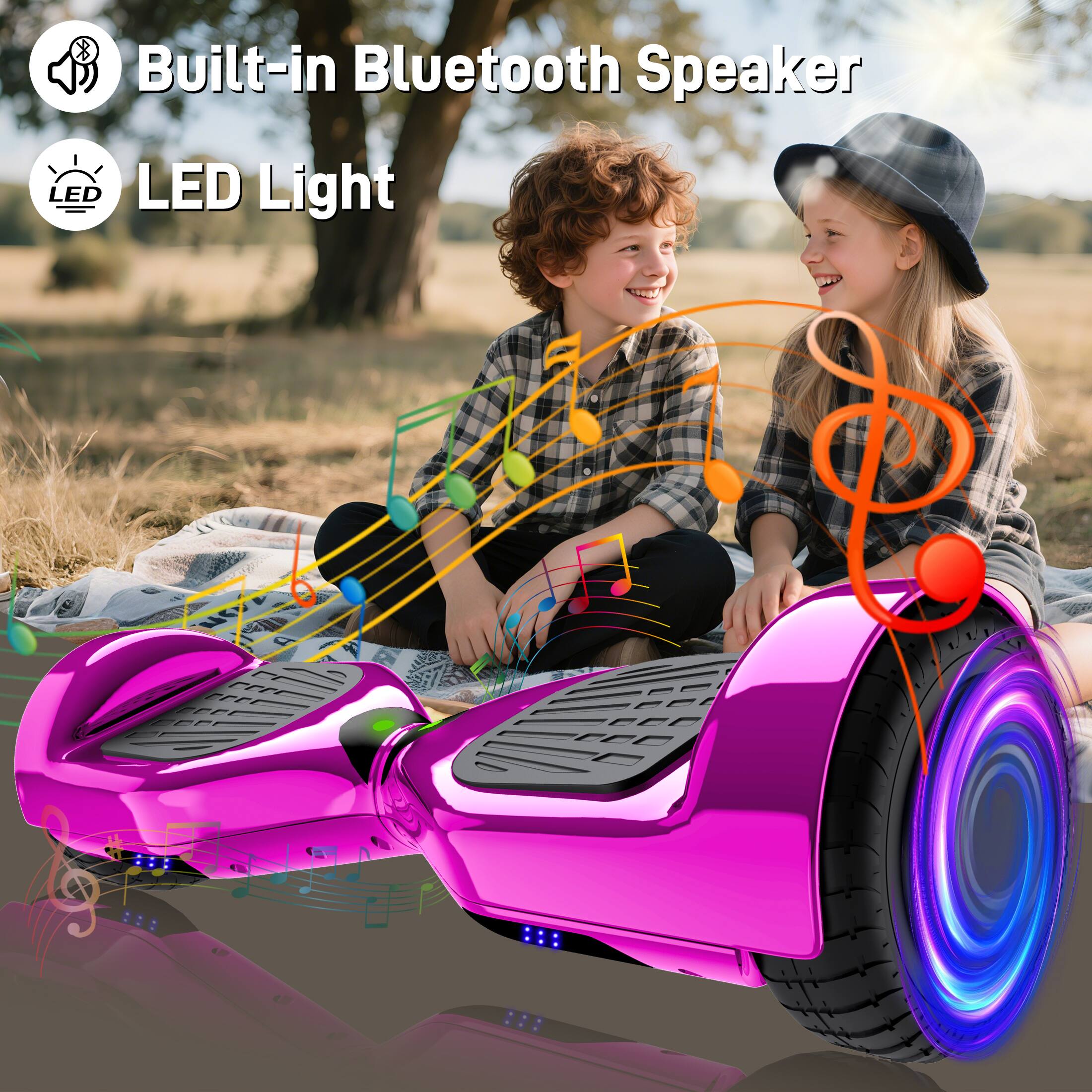 Built-in Bluetooth Speaker  
LED Light