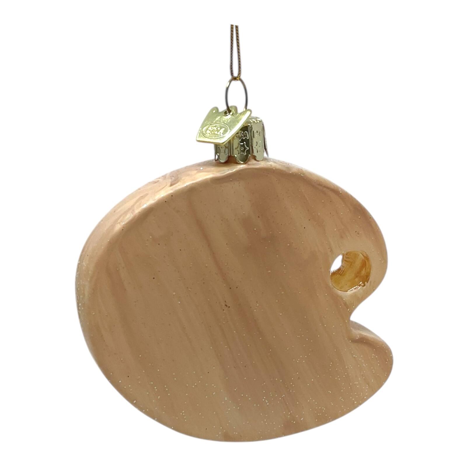 Back. Kurt S Adler - Kurt Adler Noble Gems Glass Paint Palette Christmas Ornament 3.3 inch - Multicolor.