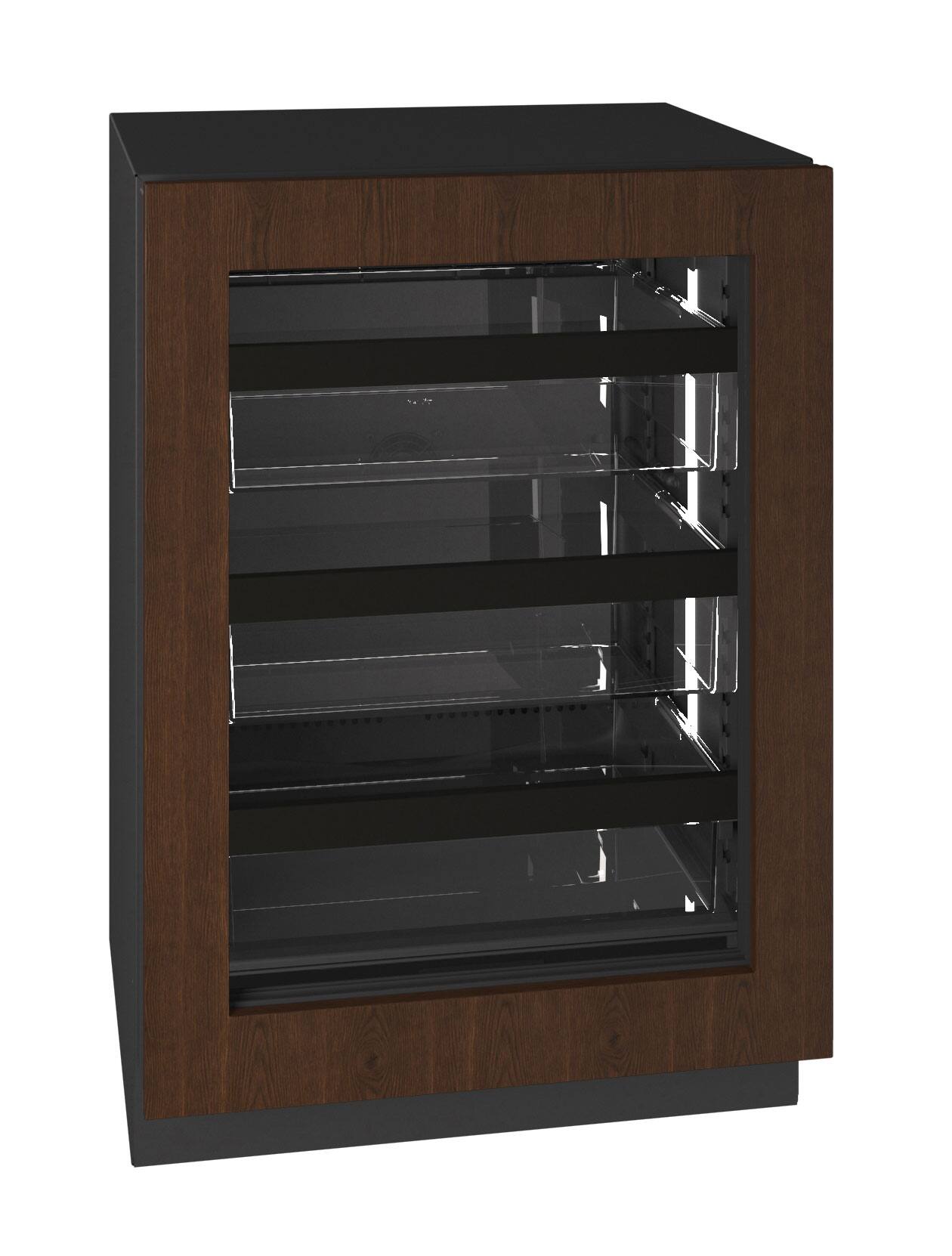 Angle. U-Line - U-Line 24"W. 5.1 Cu.Ft. Built-In Compact Refrigerator - Panel Ready Frame/Glass - Integrated Frame.