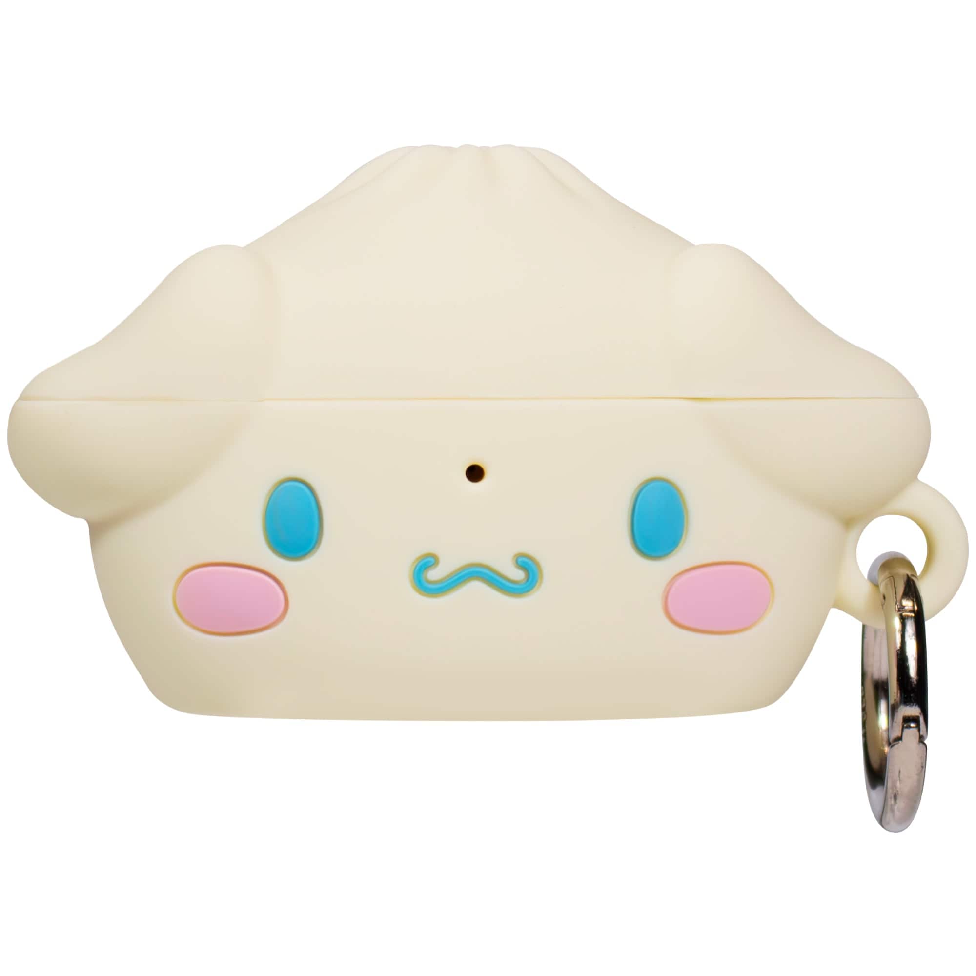 iFace - Sanrio Steam Bun Cinnamoroll Apple AirPods Pro 1 & Pro 2 Case Silicone Protective Cover Cute Design with Carabiner - Cinnamoroll (Steam Bun)