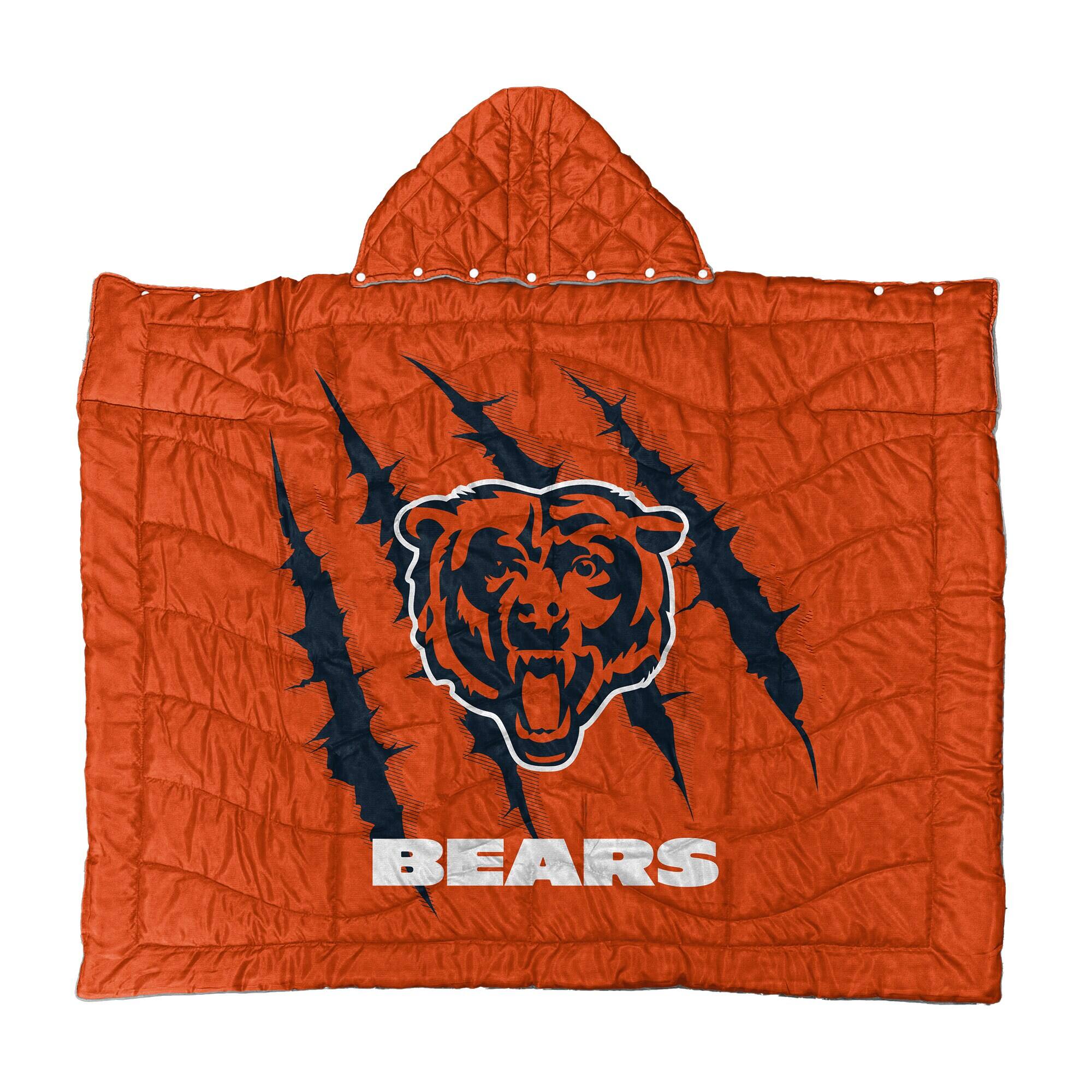 Front. Pegasus - Chicago Bears 50" x 60" Wearable Hero Cape - Multicolor.