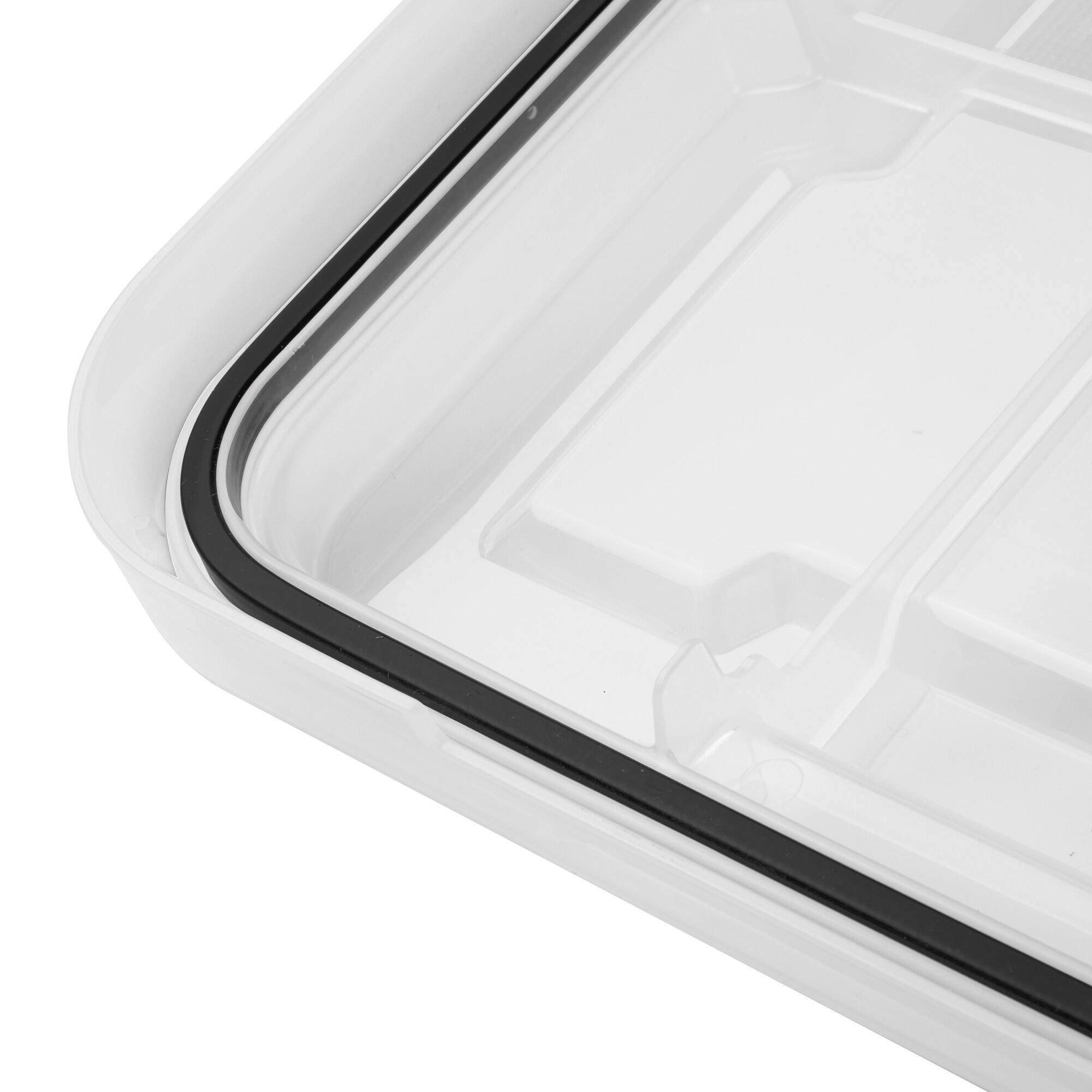 Alt View 7. Sterilite - Sterilite 80 Qt Gasket Box, Stackable Storage Container with Lids, Black, 8 Pack.