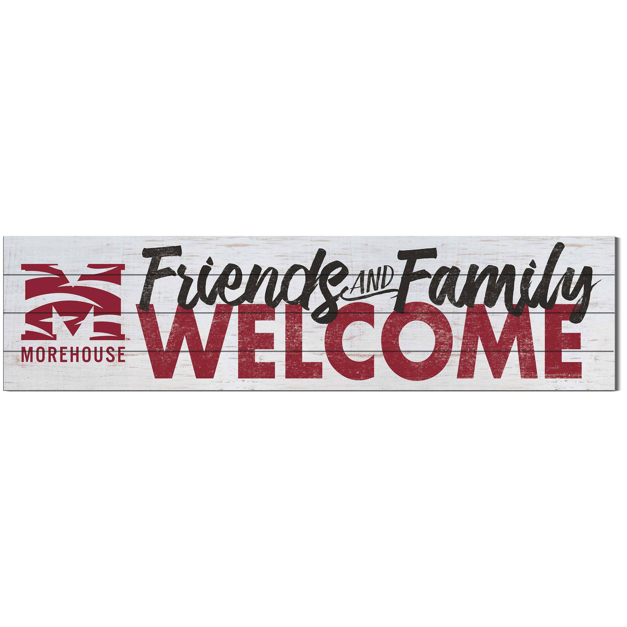 Morehouse Maroon Tigers 10'' x 40'' Friends & Family Welcome Sign
