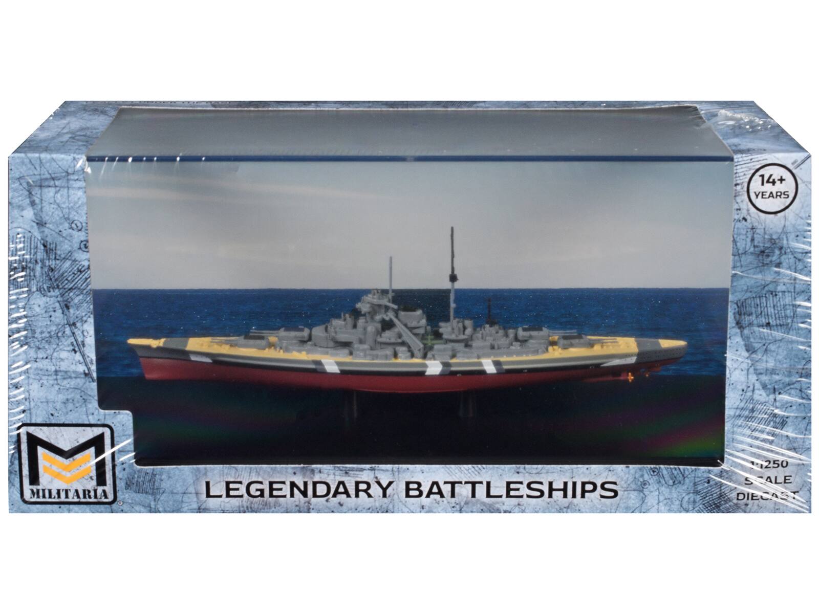 14+ YEARS MILITARIA LEGENDARY BATTLESHIPS 1:250 SCALEDIECAST
