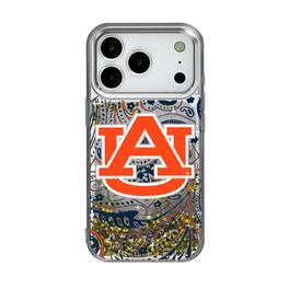 Keyscaper - NCAA - Auburn Tigers iPhone Glitter Paisley Design Case - 14 - Multicolor