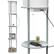 Alt View 17. Simple Designs - Round Etagere Storage Floor Lamp with 2 USB, 1 Outlet - Gray.