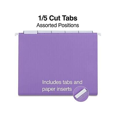 1/5 Cut Tabs  
Assorted Positions  

Includes tabs and paper inserts