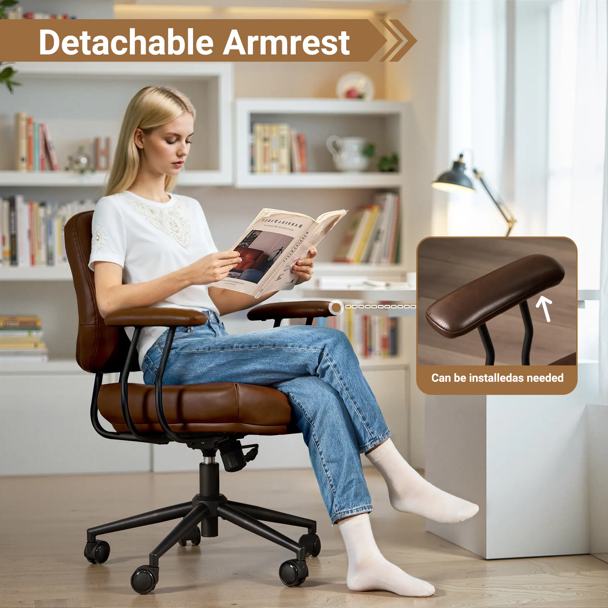 Detachable Armrest 21500TRTEIC  
- Can be installed as needed