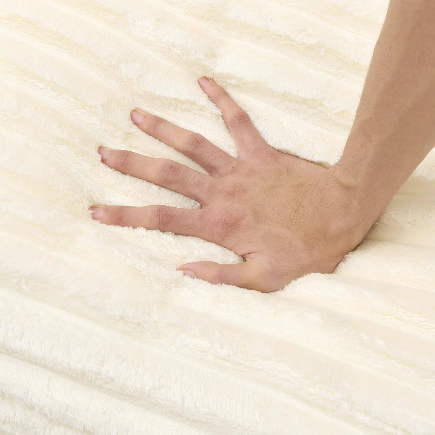 Alt View 6. Trinkets Crazed - Oversized Corduroy Compressed Chaise Lounge with High-Density Sponge - beige.