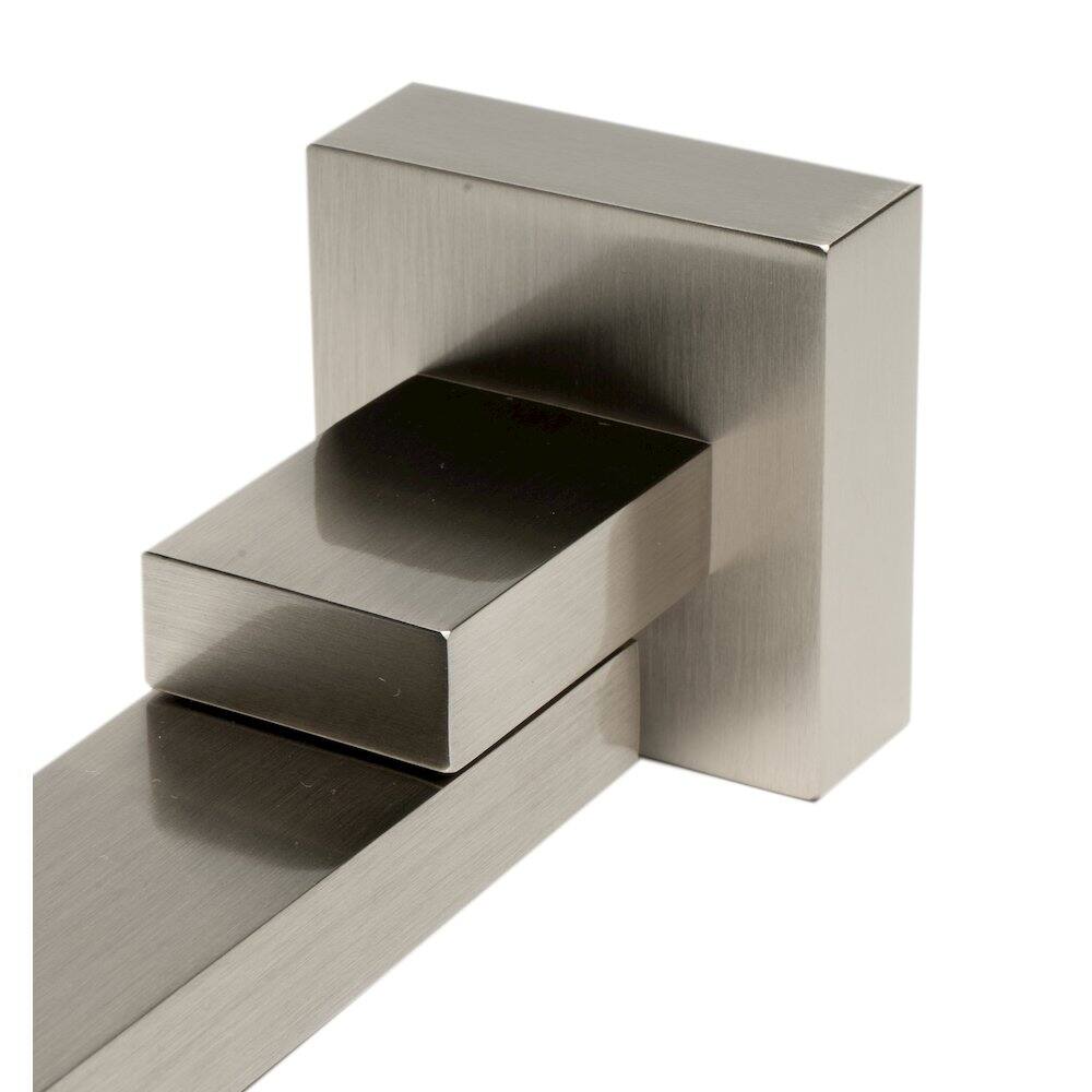Angle. Alfi - Brushed Nickel Square Foldable Tub Spout - Silver.